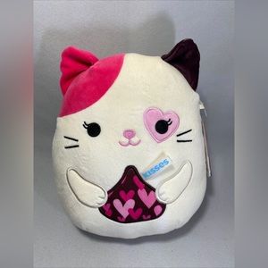 Squishmallows “Pyper” the calico cat valentine's day 2023 8” BNWT